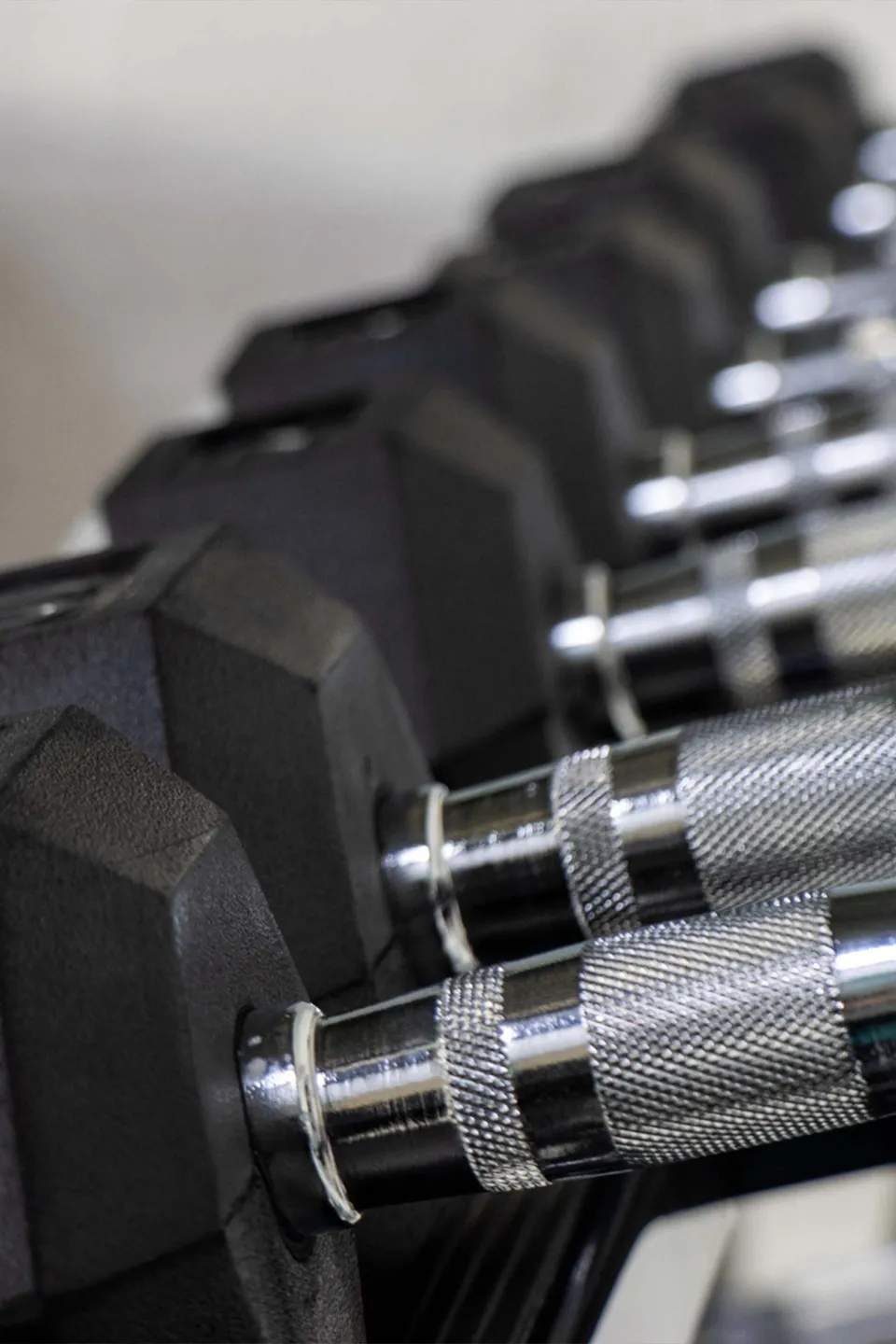 Dumbbells in de gym